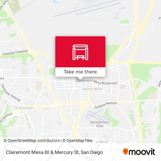 Mapa de Clairemont Mesa Bl & Mercury St