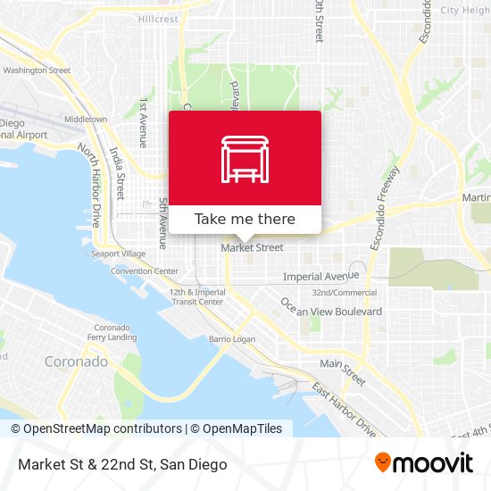 Market St & 22nd St map