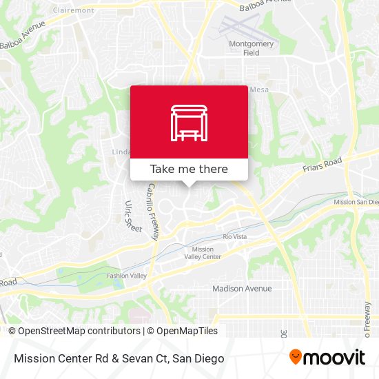 Mission Center Rd & Sevan Ct map