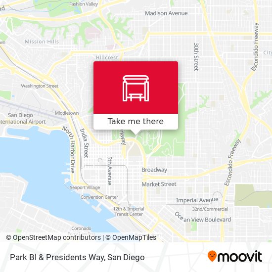 Mapa de Park Bl & Presidents Way