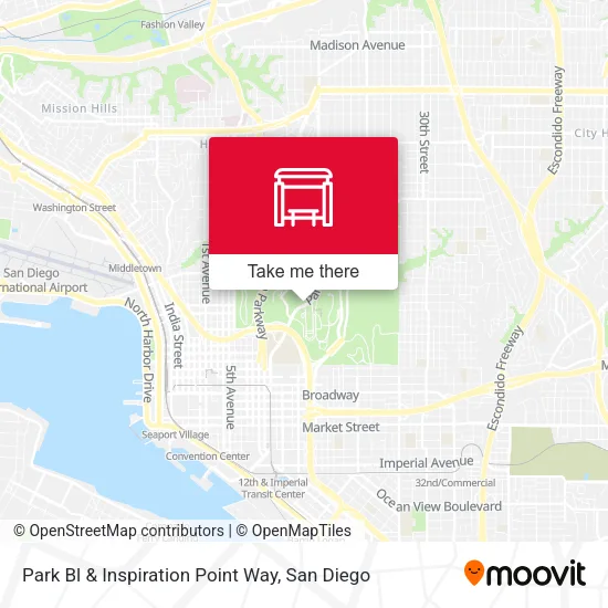 Mapa de Park Bl & Inspiration Point Way