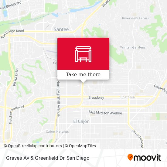 Graves Av & Greenfield Dr map
