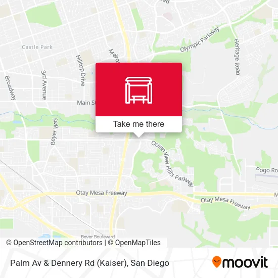 Mapa de Palm Av & Dennery Rd (Kaiser)