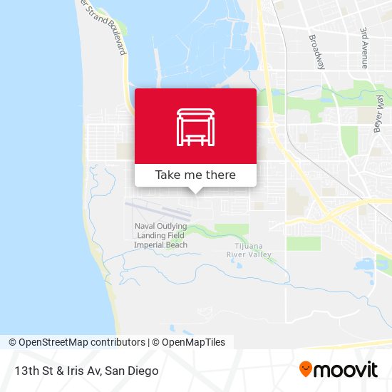 Mapa de 13th St & Iris Av
