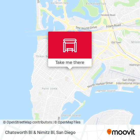 Chatsworth Bl & Nimitz Bl map