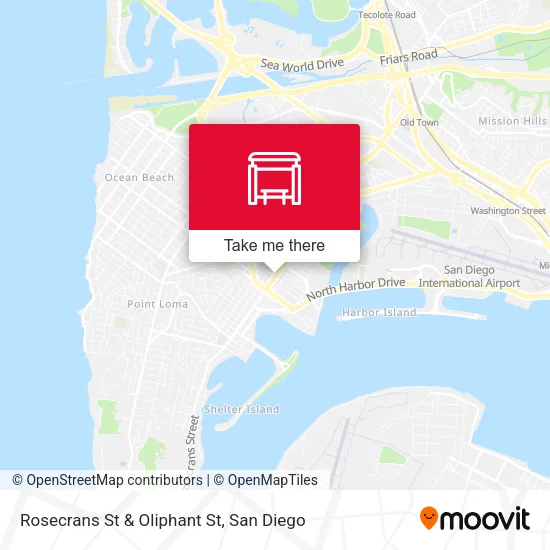 Rosecrans St & Oliphant St map