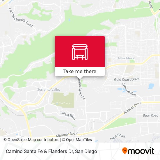 Camino Santa Fe & Flanders Dr map