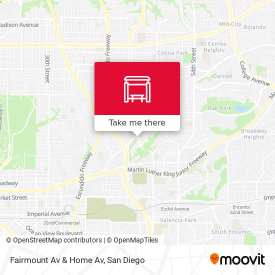 Fairmount Av & Home Av map