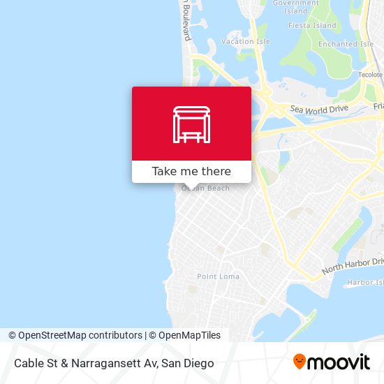 Cable St & Narragansett Av map