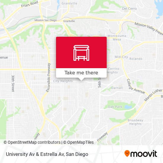 University Av & Estrella Av map