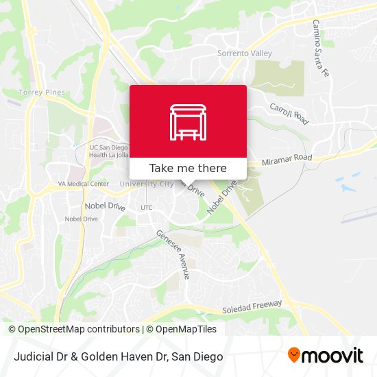 Judicial Dr & Golden Haven Dr map