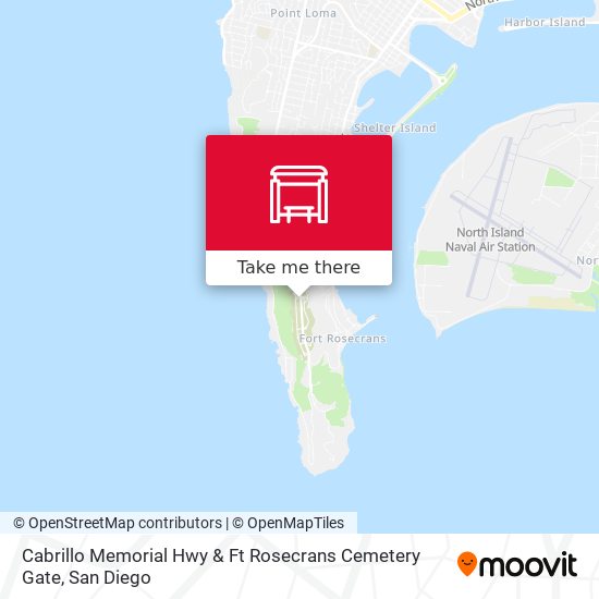 Cabrillo Memorial Hwy & Ft Rosecrans Cemetery Gate map