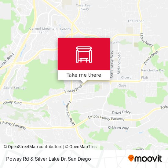 Poway Rd & Silver Lake Dr map