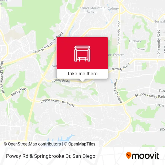 Poway Rd & Springbrooke Dr map