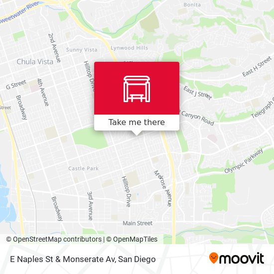 Mapa de E Naples St & Monserate Av