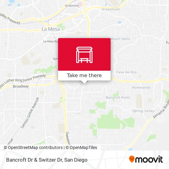 Bancroft Dr & Switzer Dr map