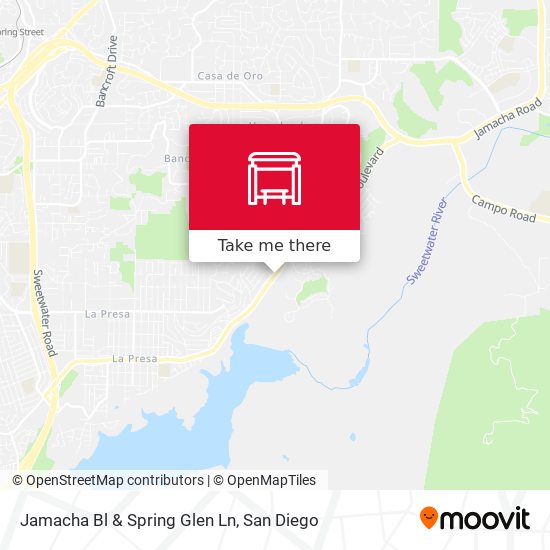 Jamacha Bl & Spring Glen Ln map
