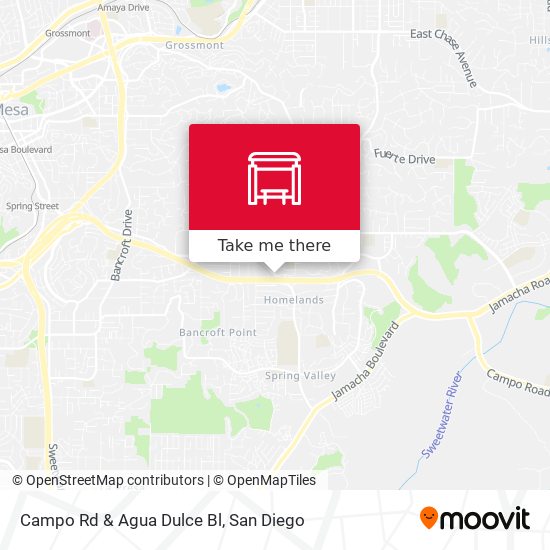 Campo Rd & Agua Dulce Bl map