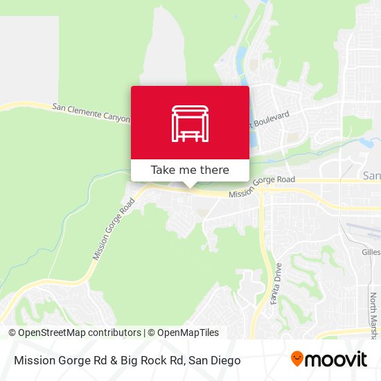 Mapa de Mission Gorge Rd & Big Rock Rd