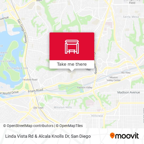 Mapa de Linda Vista Rd & Alcala Knolls Dr