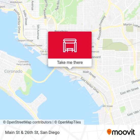 Main St & 26th St map