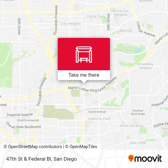 Mapa de 47th St & Federal Bl