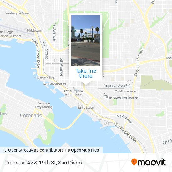 Mapa de Imperial Av & 19th St