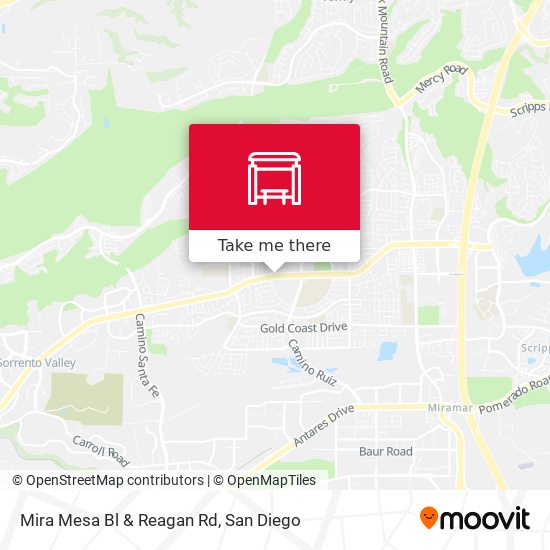 Mira Mesa Bl & Reagan Rd map