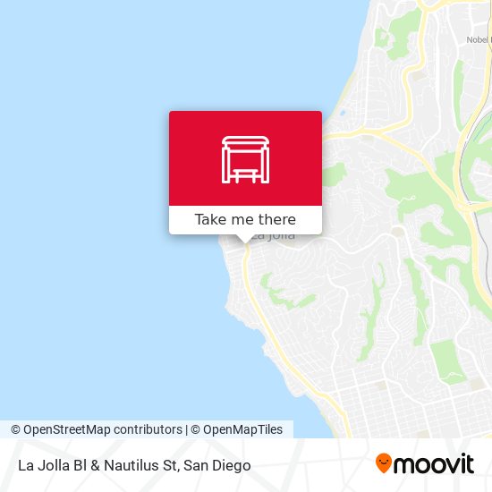 Mapa de La Jolla Bl & Nautilus St