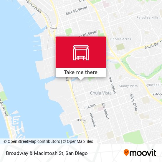 Broadway & Macintosh St map