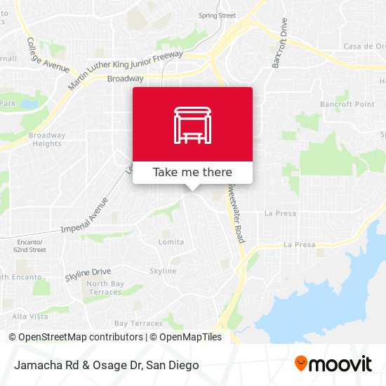 Mapa de Jamacha Rd & Osage Dr