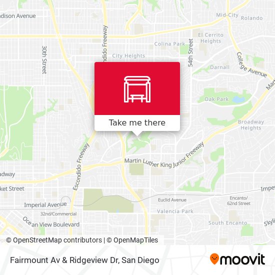 Mapa de Fairmount Av & Ridgeview Dr