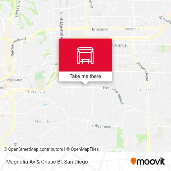 Magnolia Av & Chase Bl map