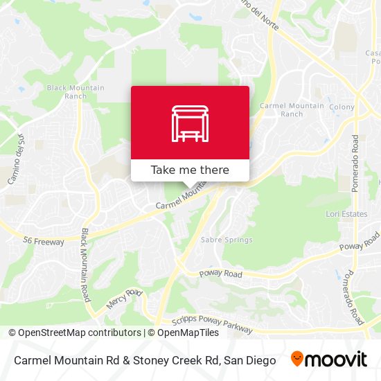 Carmel Mountain Rd & Stoney Creek Rd map
