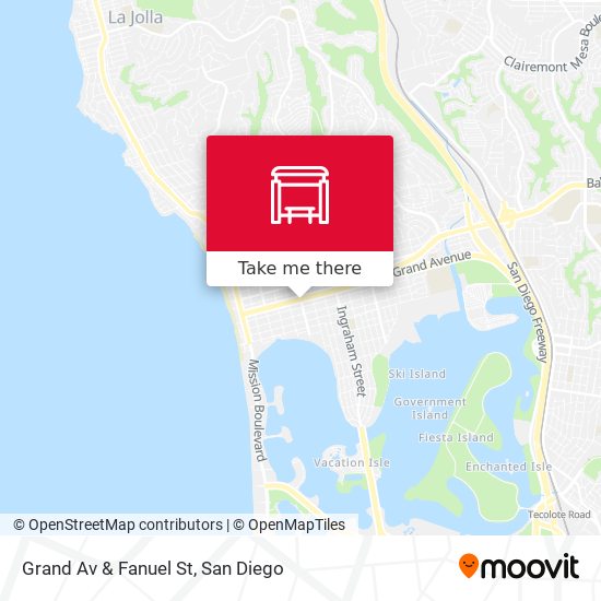 Mapa de Grand Av & Fanuel St