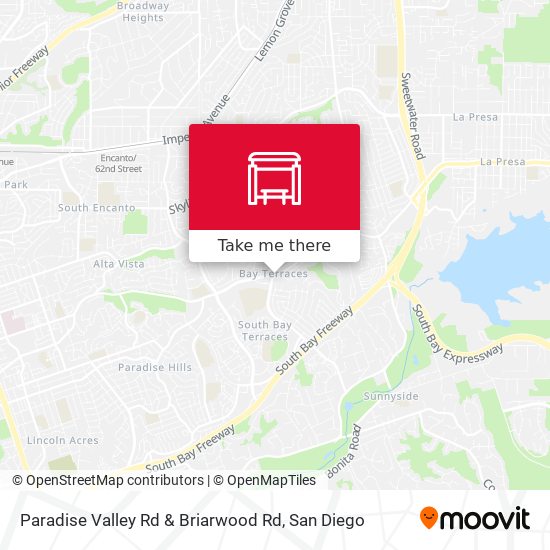 Paradise Valley Rd & Briarwood Rd map