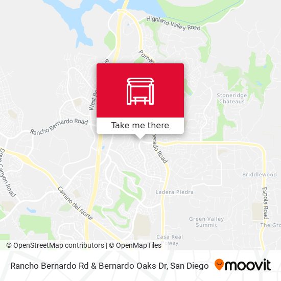 Rancho Bernardo Rd & Bernardo Oaks Dr map