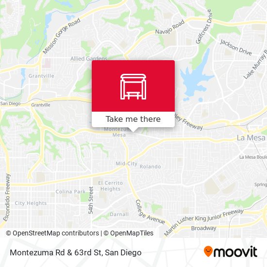 Mapa de Montezuma Rd & 63rd St