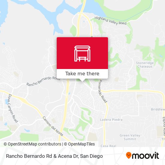 Rancho Bernardo Rd & Acena Dr map