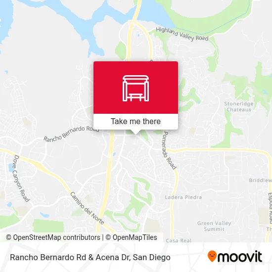 Rancho Bernardo Rd & Acena Dr map