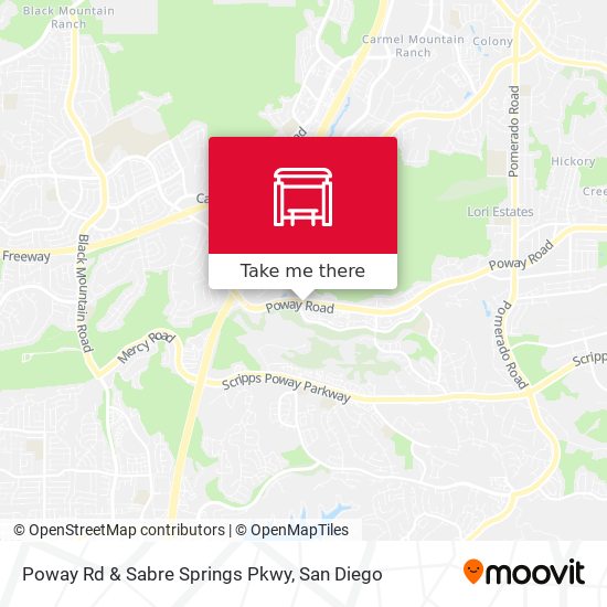 Mapa de Poway Rd & Sabre Springs Pkwy