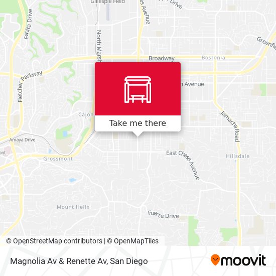 Magnolia Av & Renette Av map