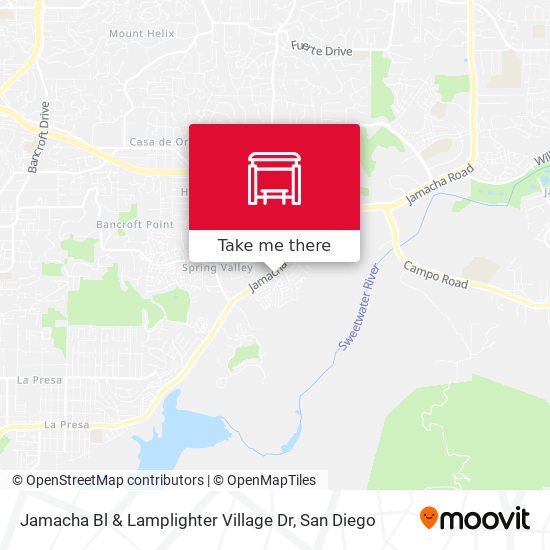 Jamacha Bl & Lamplighter Village Dr map