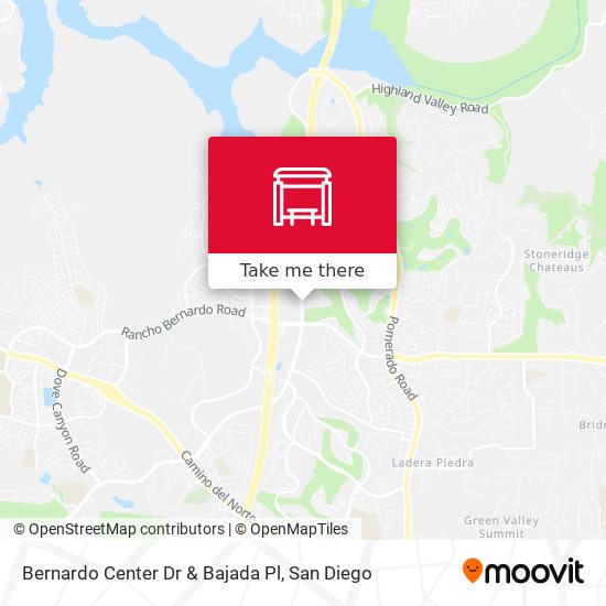 Mapa de Bernardo Center Dr & Bajada Pl