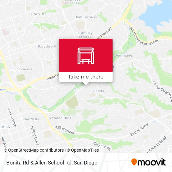 Bonita Rd & Allen School Rd map
