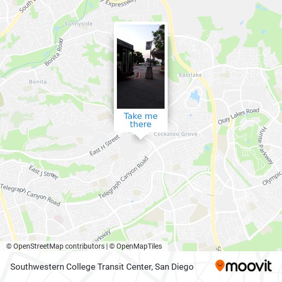 Southwestern College Transit Center map