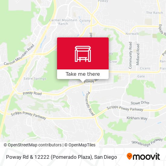 Poway Rd & 12222 (Pomerado Plaza) map