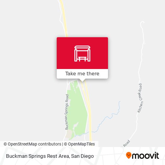 Buckman Springs Rest Area map