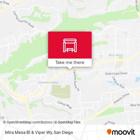 Mira Mesa Bl & Viper Wy map