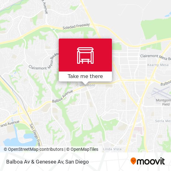 Mapa de Balboa Av & Genesee Av